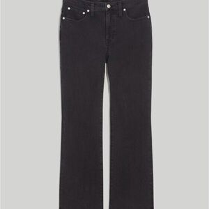 Madewell Kick out crop jeans in starkey wash ( black/grey)